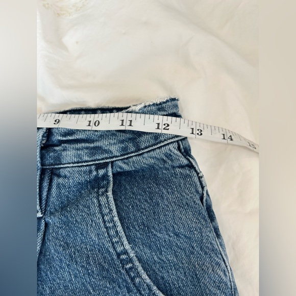 FRAME - Campus High Waisted Pleated Barrel Jeans Size 24 - Picture 9 of 12